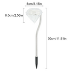 Solar Garden Light in Diamond Shape – LED Lamps for Outdoor Decoration and Lighting