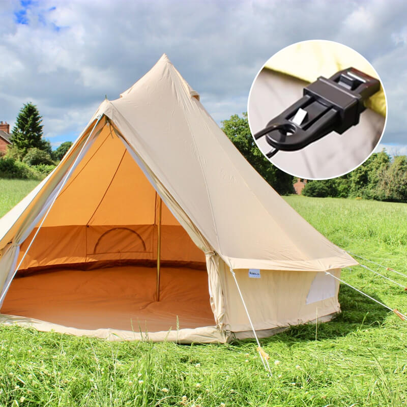 Plastic clips for tent