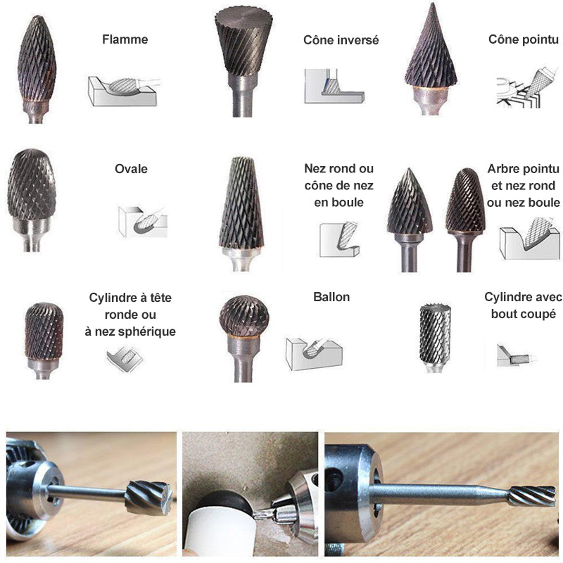 Indexable insert made of tungsten carbide (10 pieces)