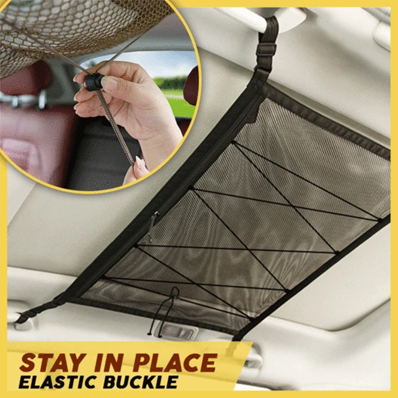 Car blanket storage net