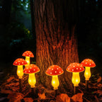 MoonlitMushrooms Solar Garden Lights