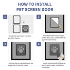 Magnetic Locking Cat and Dog Door