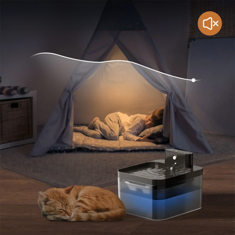 Automatic – Wireless Drinking Fountain for Cats with Sensor