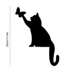 Black Cat Door Corner Sign Decoration