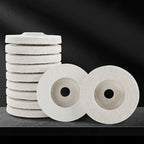 Wool polishing disc