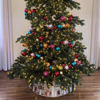 LED Gingerbread House Christmas Tree Collar Tree Skirt