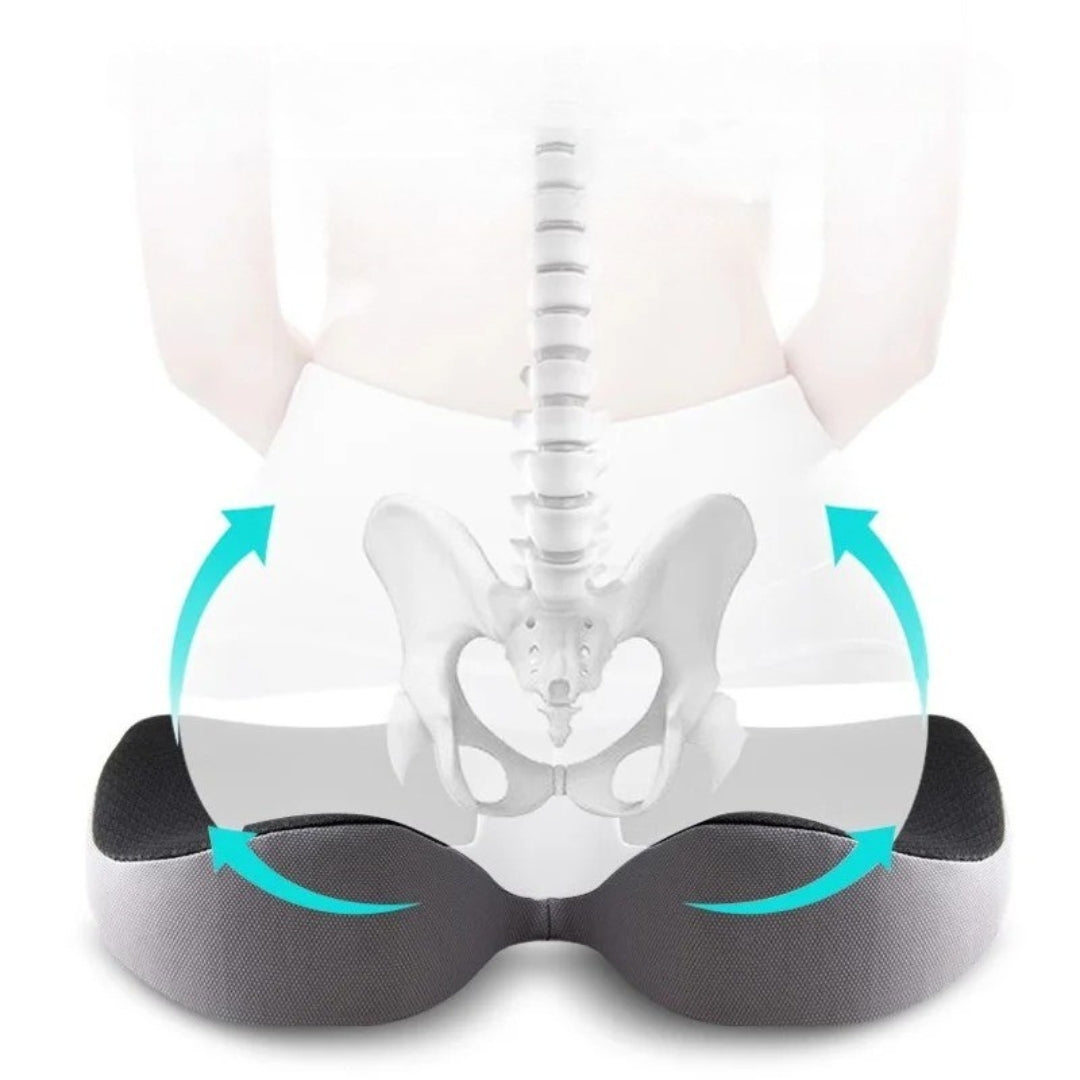 Orthopedic Car Seat Cushion – Comfortable Chair Pad with Anti-Slip Bottom for Better Support
