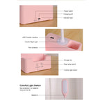 Desk lamp with phone holder