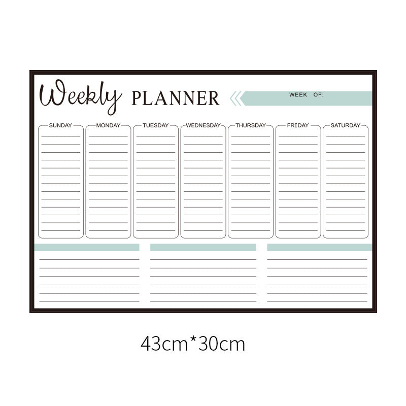 Fridge magnet calendar sticker