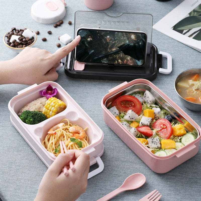 Portable Three Stackable Lunchbox