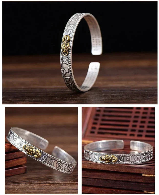 Seductive Silver Pixiu Bracelet for Wealth | Discover the Magic of Chinese Mythology