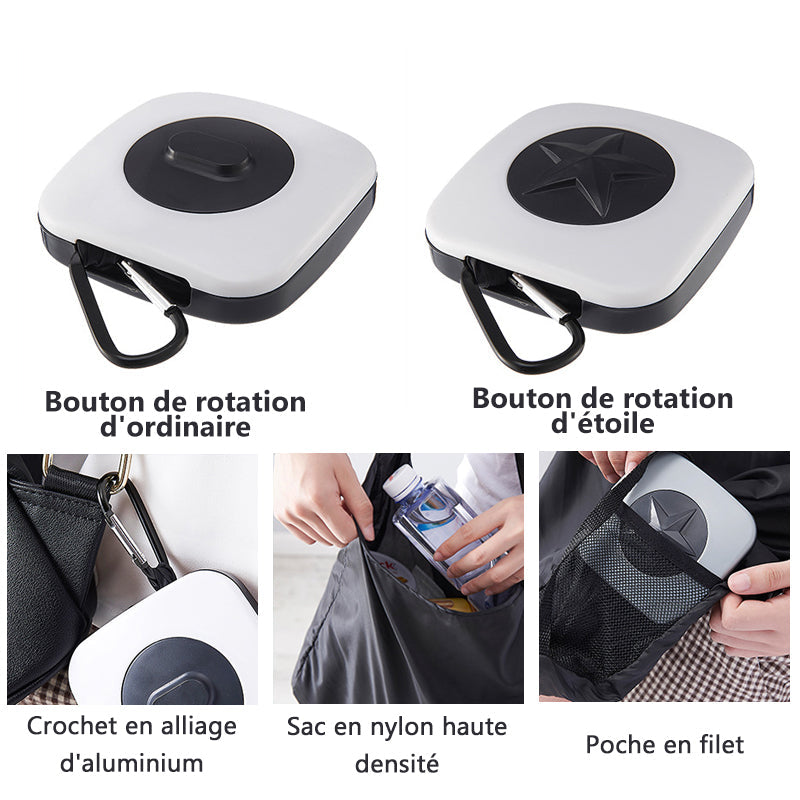 Ciaoviesac De Courses With Rotatable Storage Container