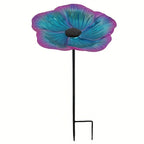 Flower Shaped Bird Feeder and Bird Bath for Garden