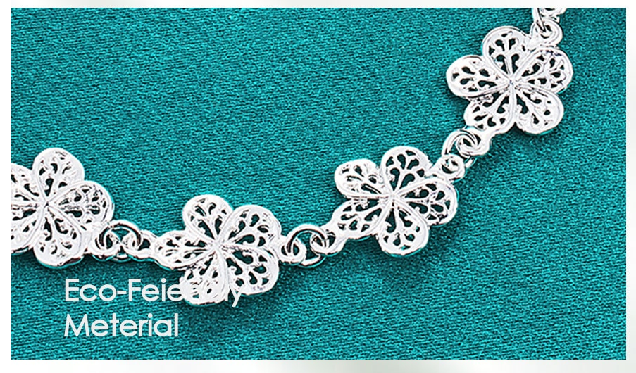Elegant Silver Filigree Bracelet with Unique Links