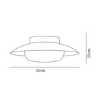 Scandinavian Design Pendant Lamp for the Dining Table in Cream