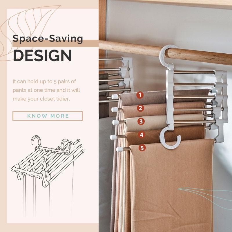 Multifunctional pants rack