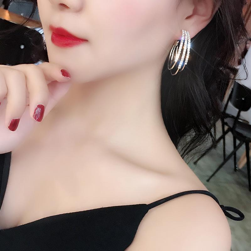 Shining Diamond Earrings