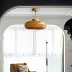 Vintage Yellow Ceiling Lamp