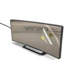 Curved LED Digital Alarm Clock in Modern Style