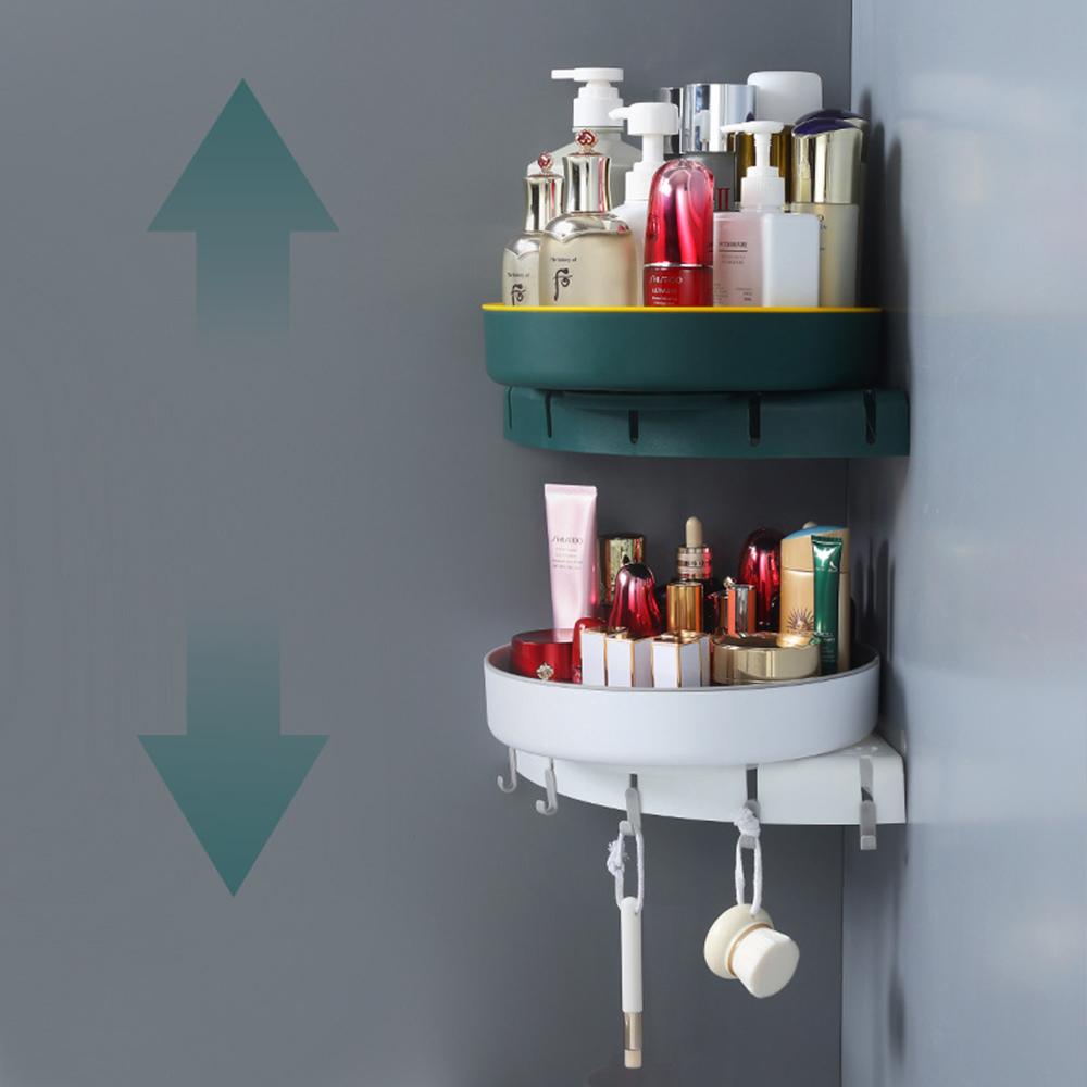Mounting-free rotatable bathroom organizer stand