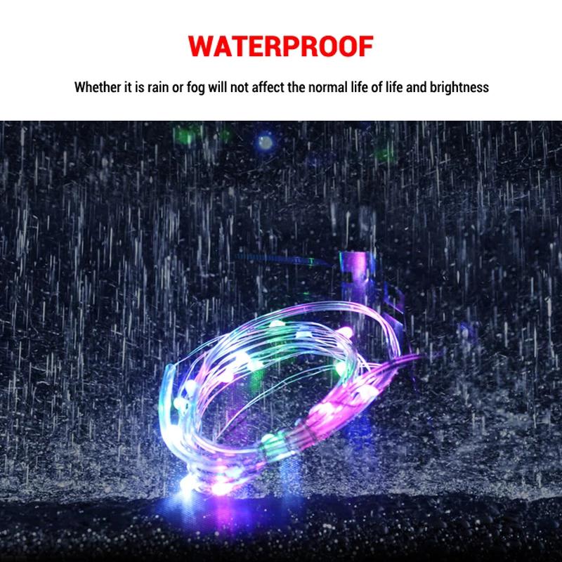 Bicycle tire lights strip
