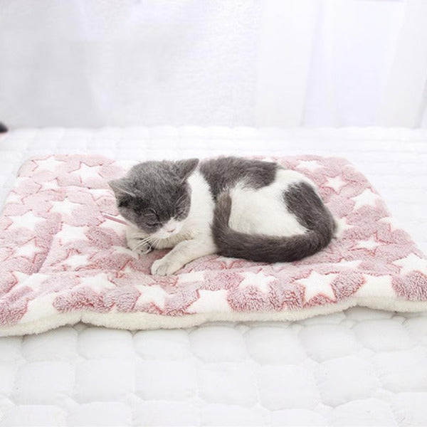 Dog Blanket Plush Washable Pet Cushion