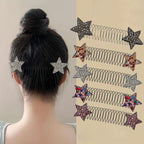 Rhinestone Star Hair Comb Set (5 pieces)