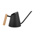 Modern watering can with wooden handle – Stylish watering can for plants in the garden