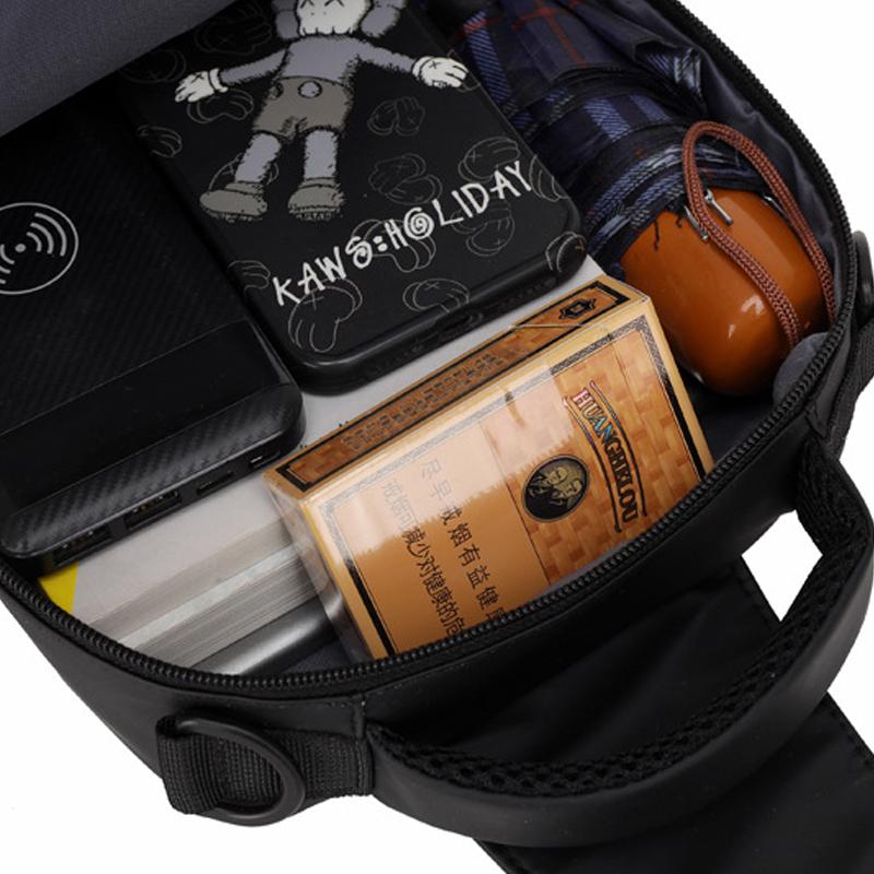 Multi-purpose chest pocket with charging port