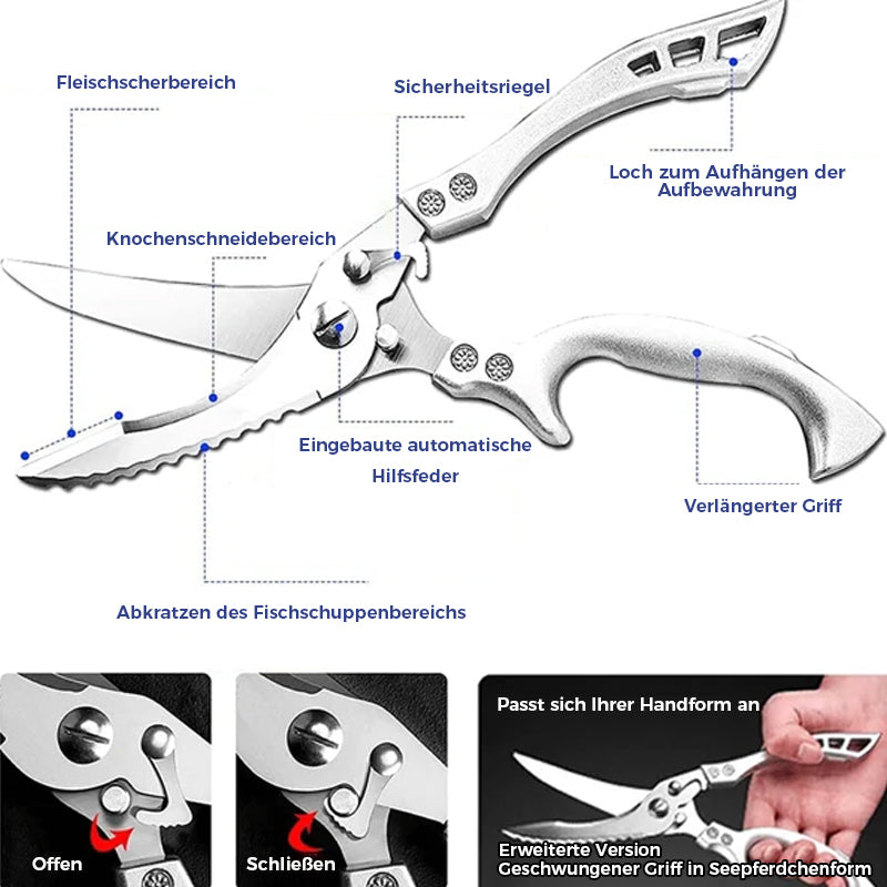 Robust Bone Scissors made of Stainless Steel