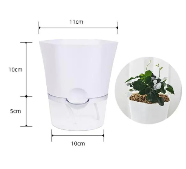Plant pot with water reservoir – Self-watering flower pot for houseplants