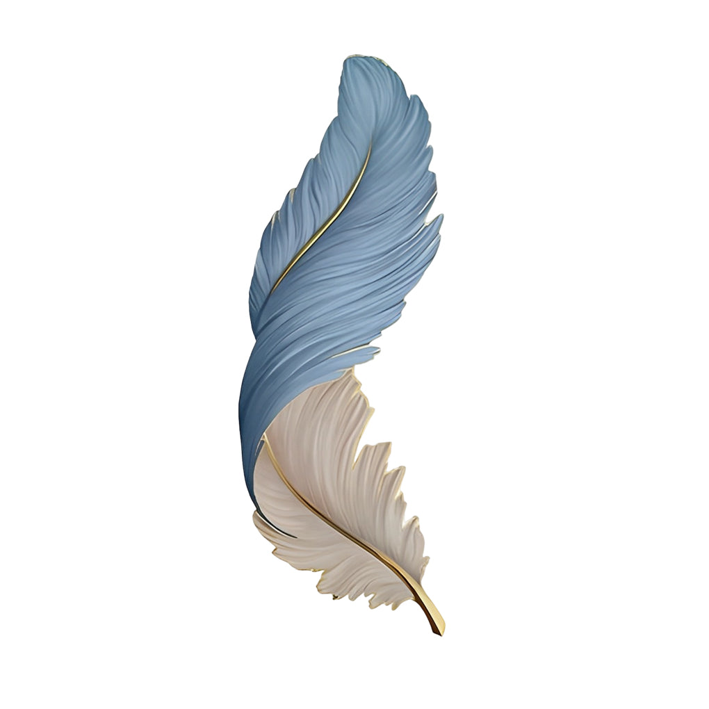 Modern Wall LED Lighting with Feathers and USB Power