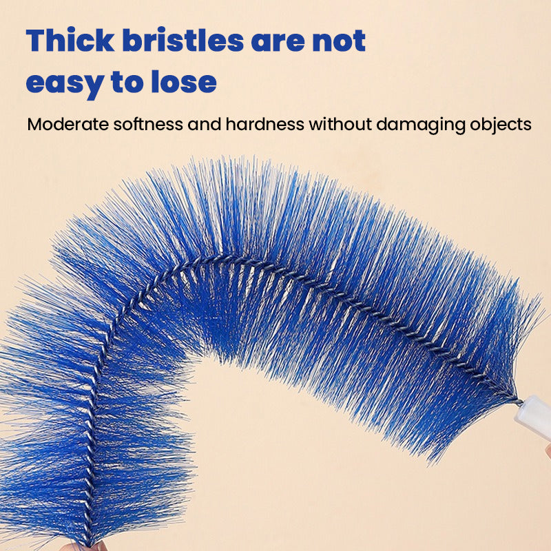Double-Sided Fan Cleaning Brush with High-Density Bristles