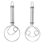 Robust Stainless Steel Danish Dough Whisk – Durable, Ergonomic Design for Versatile Baking & Cooking