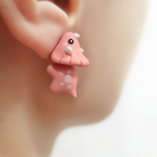 Cute Animal Bite Earrings, 1 Pair