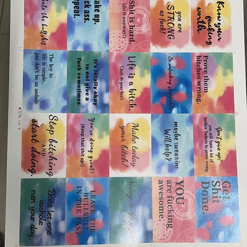 Funny Motivation Card Gift (Set of 20 pieces)