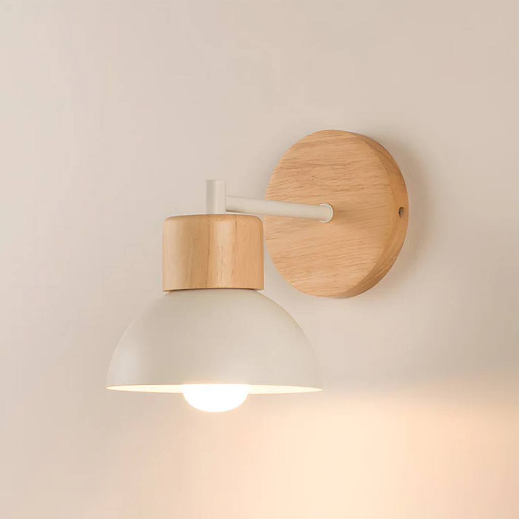 Stylish Wall Lamp Made of Wood