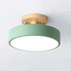 Modern LED ceiling light made of wood – Quinn ceiling lamp for living room, hallway, bedroom and dining room