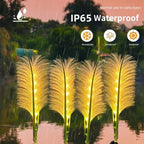 Decorative Rattan Garden Lighting – Solar Lamp in Grass Design for Outdoor Use