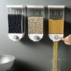 Wall-mounted kitchen storage for cereals