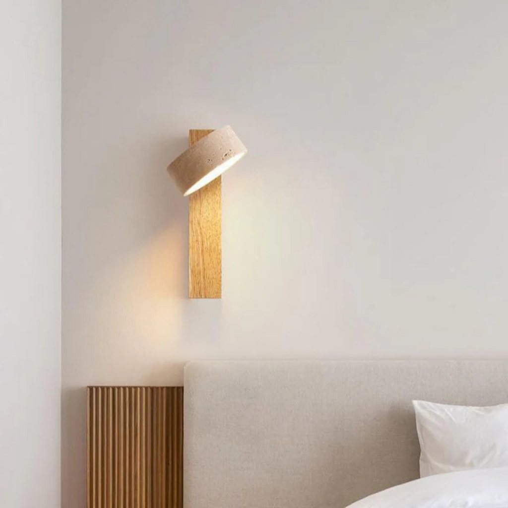 Wabi Sabi Wall Lamp | Travertine Wall Lighting Indoor