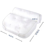 SoakEase Bath Pillow – Neck & Head Support – Non-Slip Cushion – Enhances Relaxation – Fits All Bathtubs – Soft & Comfortable