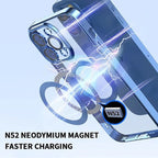 Electroplating Wireless Magnetic Charging All-Inclusive Lens Case for iPhone