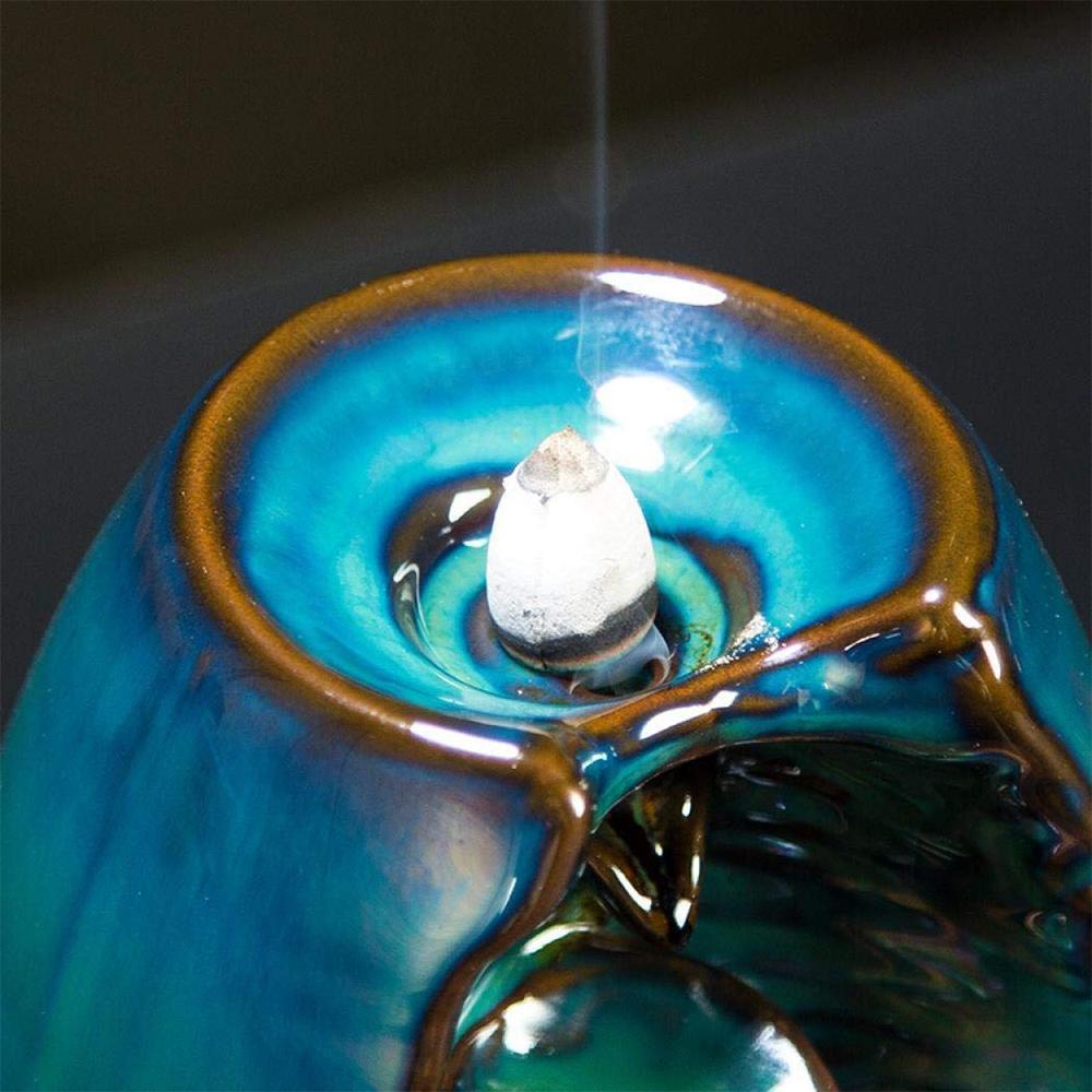 ZenFlow - Handcrafted incense holder with fascinating waterfall incense effect