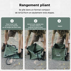 Foldable multifunctional trash can for outdoor use