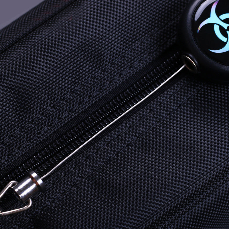 Keychain with retractable wire cable