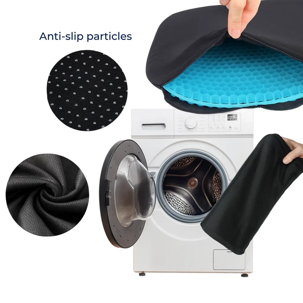 Pressure Relief & Cooling Honeycomb Gel – Posture Support – Office Car Chair Comfort for Long Sitting