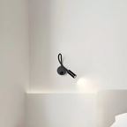 Wireless LED Wall Light with Flexible Arm in Black