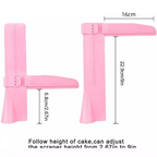 Cake smoothing tool for even spreading and decorating of cakes