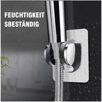 Self-adhesive shower head holder